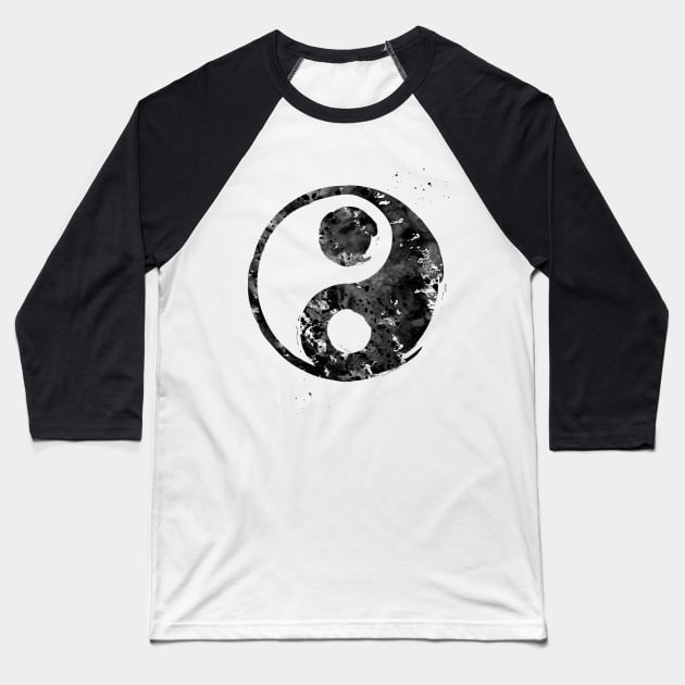 Yin Yang Baseball T-Shirt by erzebeth